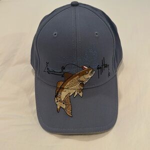 Guy Harvey Mens Blue Baseball Hat